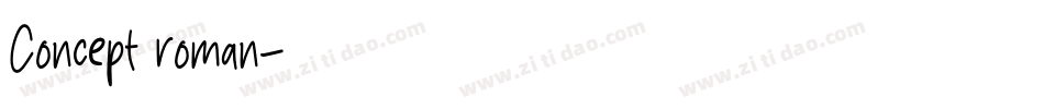 Concept roman字体转换